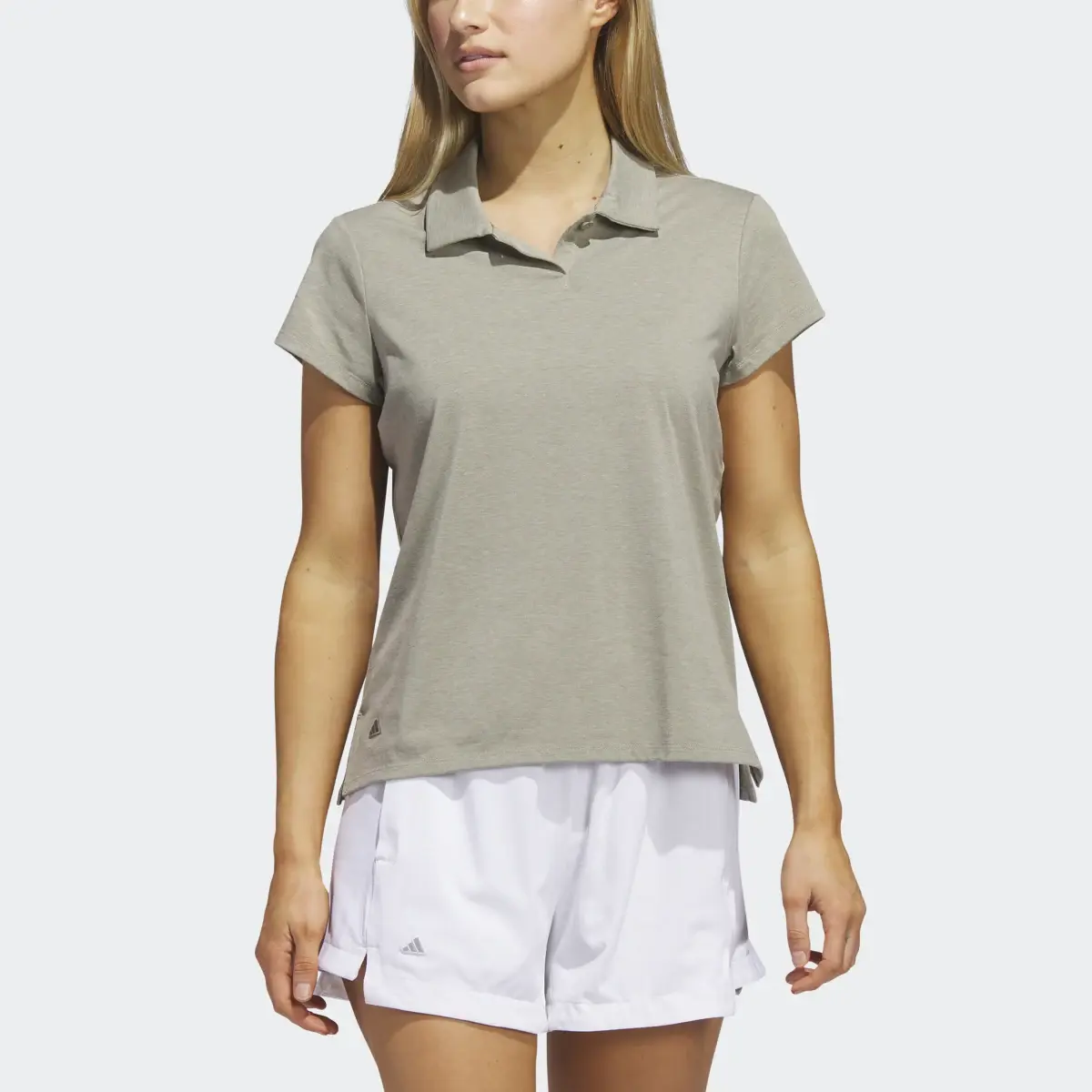 Adidas Go-To Heathered Polo Shirt. 1