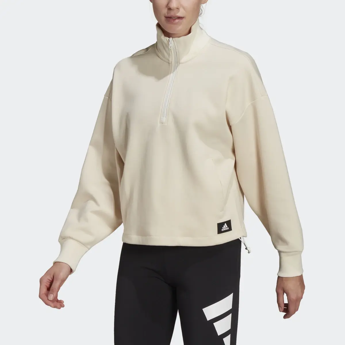 Adidas Sweatshirt Fecho a 1/4 Future Icons adidas Sportswear. 1