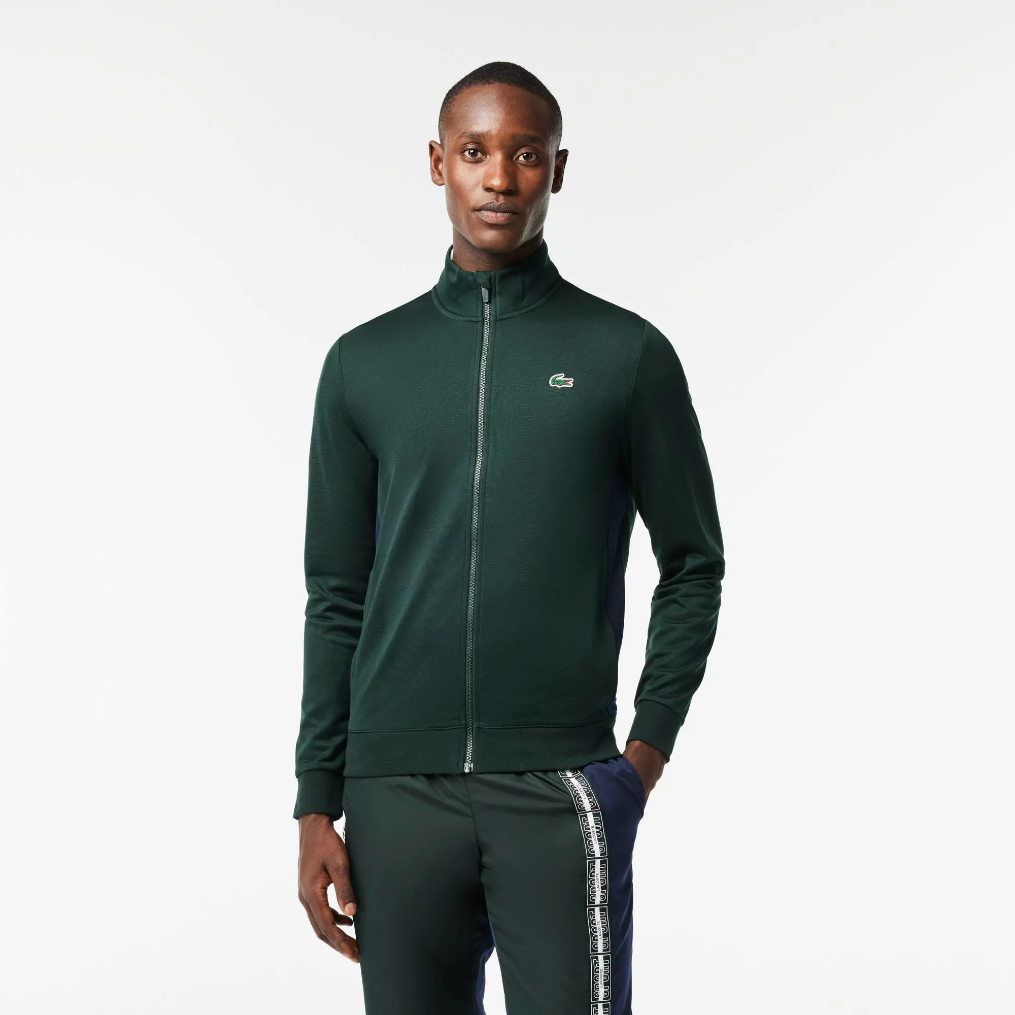 Lacoste Zipped Ripstop Tennis Sweatshirt. 1 Lacoste Zipped Ripstop Tennis Sweatshirt. 1