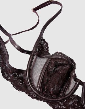 Unlined Lace Balconette Bra