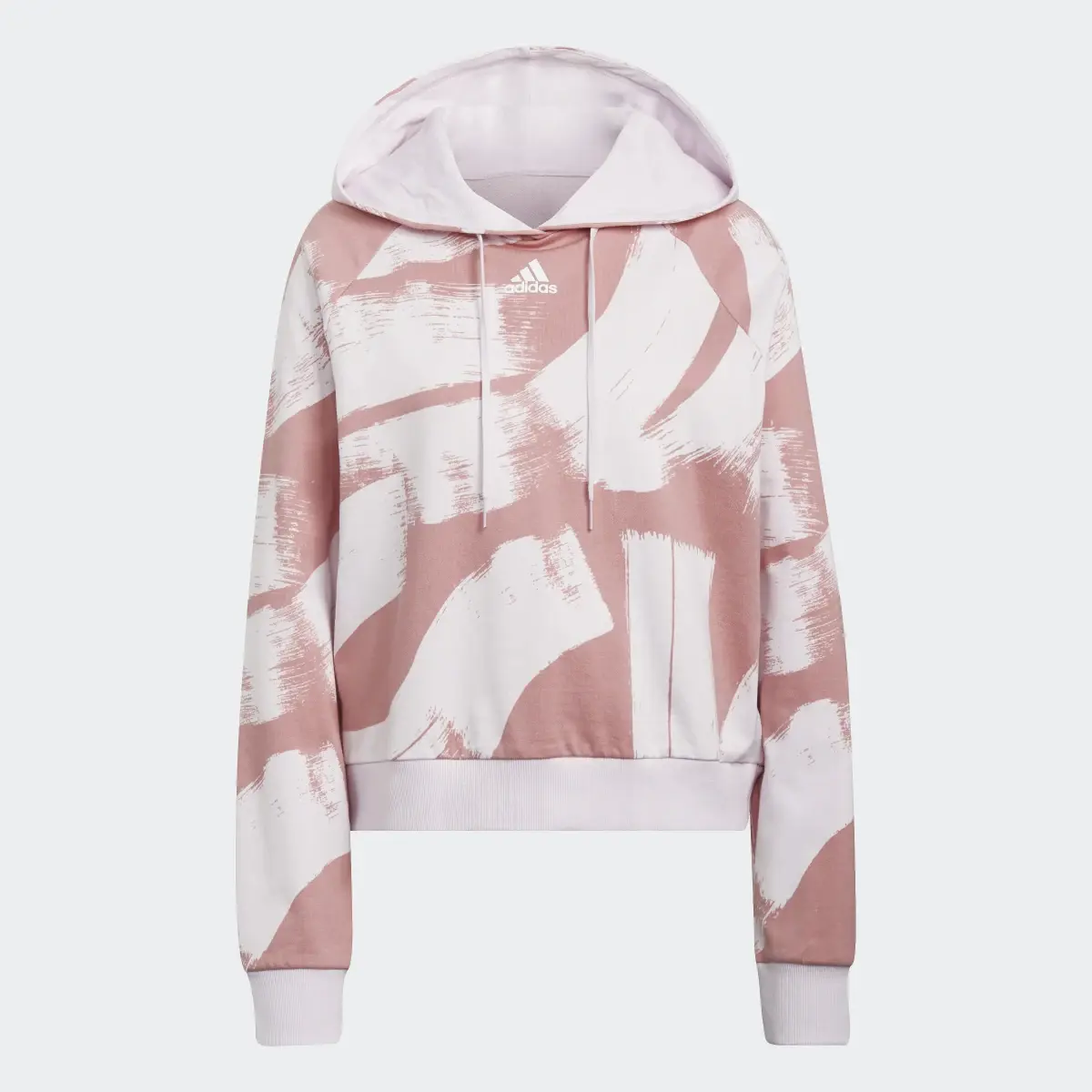 Adidas Essentials Print Relaxed Hoodie. 1