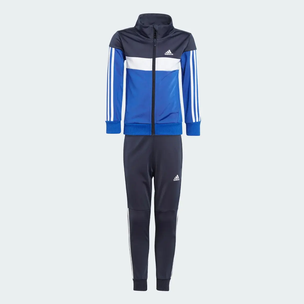 Adidas Tiberio 3-Stripes Colorblock Shiny Track Suit Kids. 1