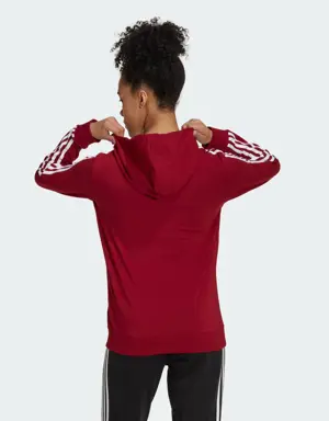 Adidas Essentials Single Jersey 3-Stripes Full-Zip Kapüşonlu Üst. 3 Adidas Essentials Single Jersey 3-Stripes Full-Zip Kapüşonlu Üst. 3