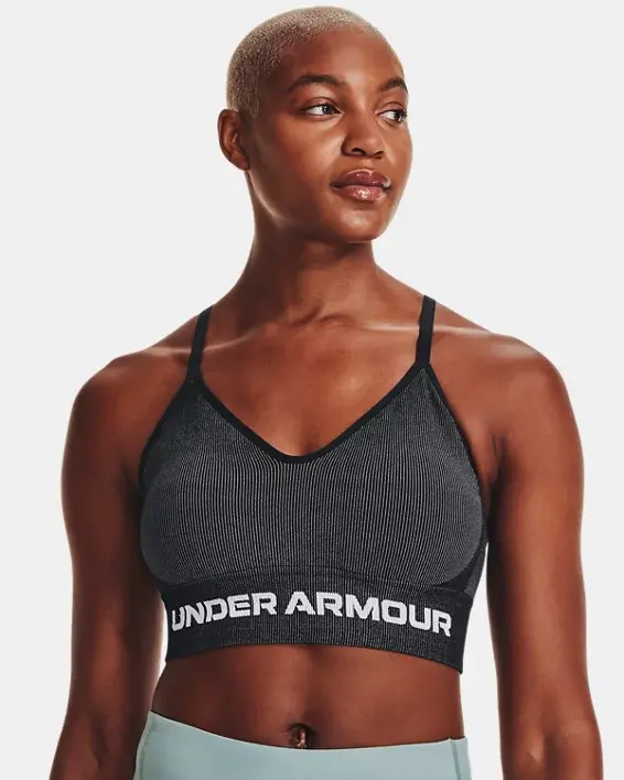 Under Armour Women's UA Seamless Low Longline Rib Sports Bra - 1373870