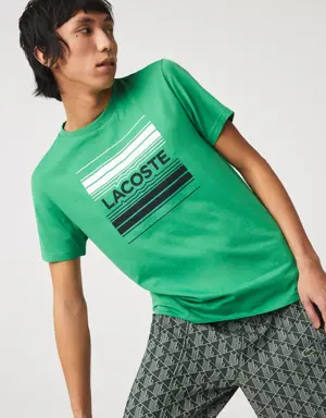 Lacoste Men's SPORT Stylized Logo Print Organic Cotton T-Shirt