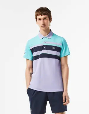 Lacoste Polo para hombre con rayas Lacoste SPORT Miami Open