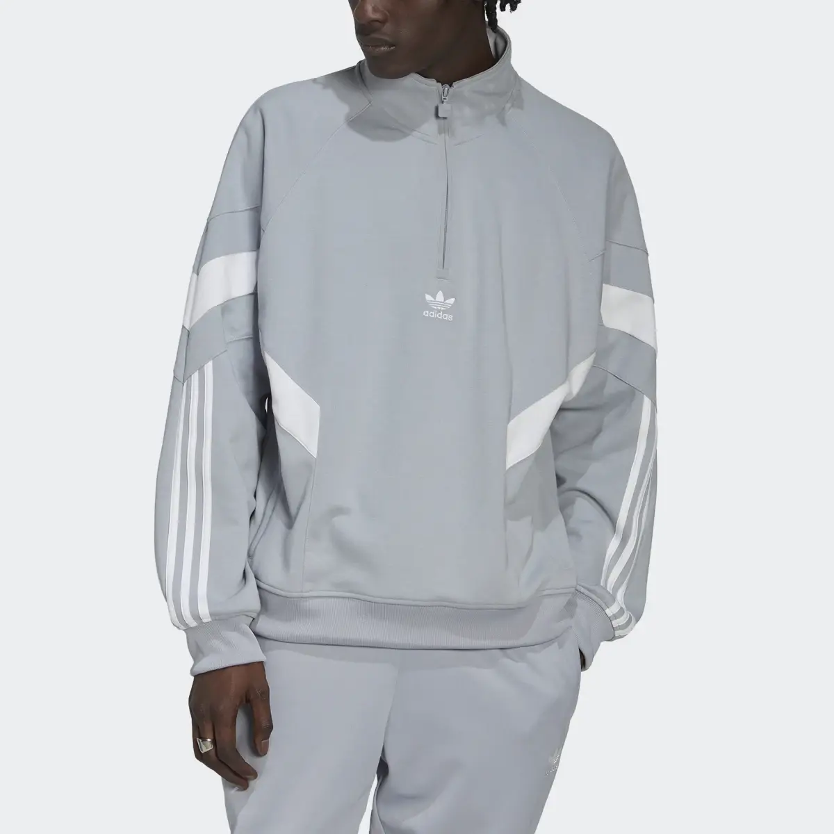 Adidas Sweatshirt de Meio Fecho adidas Rekive. 1