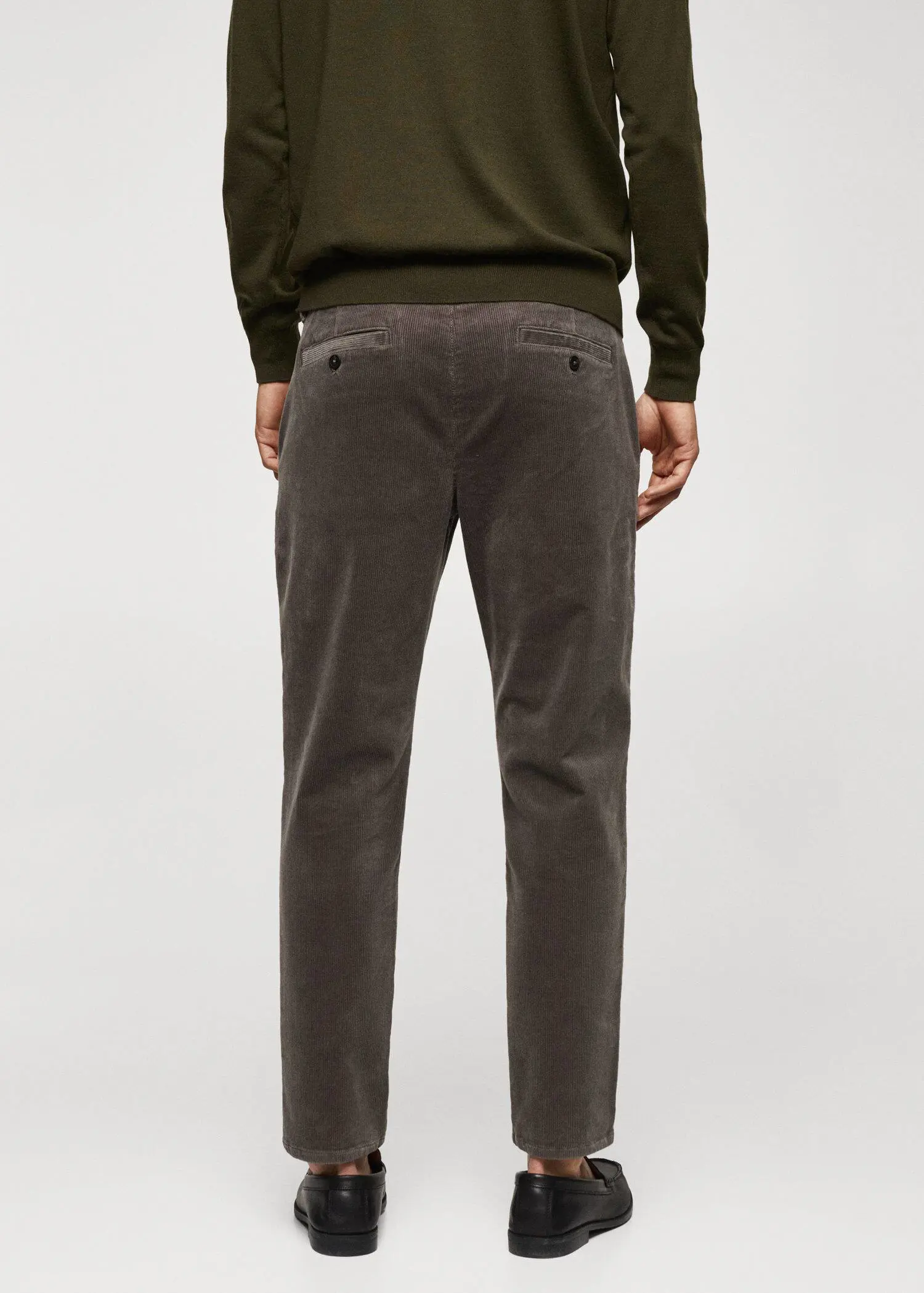Mango Micro-corduroy slim-fit trousers . 3
