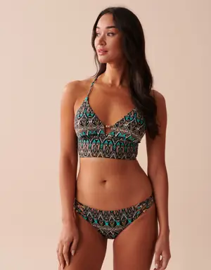 BLUE TILE Long Triangle Bikini Top