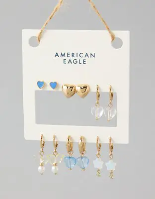 American Eagle O Beaded Earring 6-Pack. 1