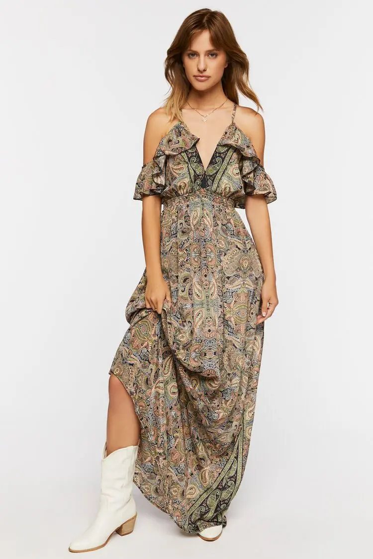 Forever 21 outlet paisley dress