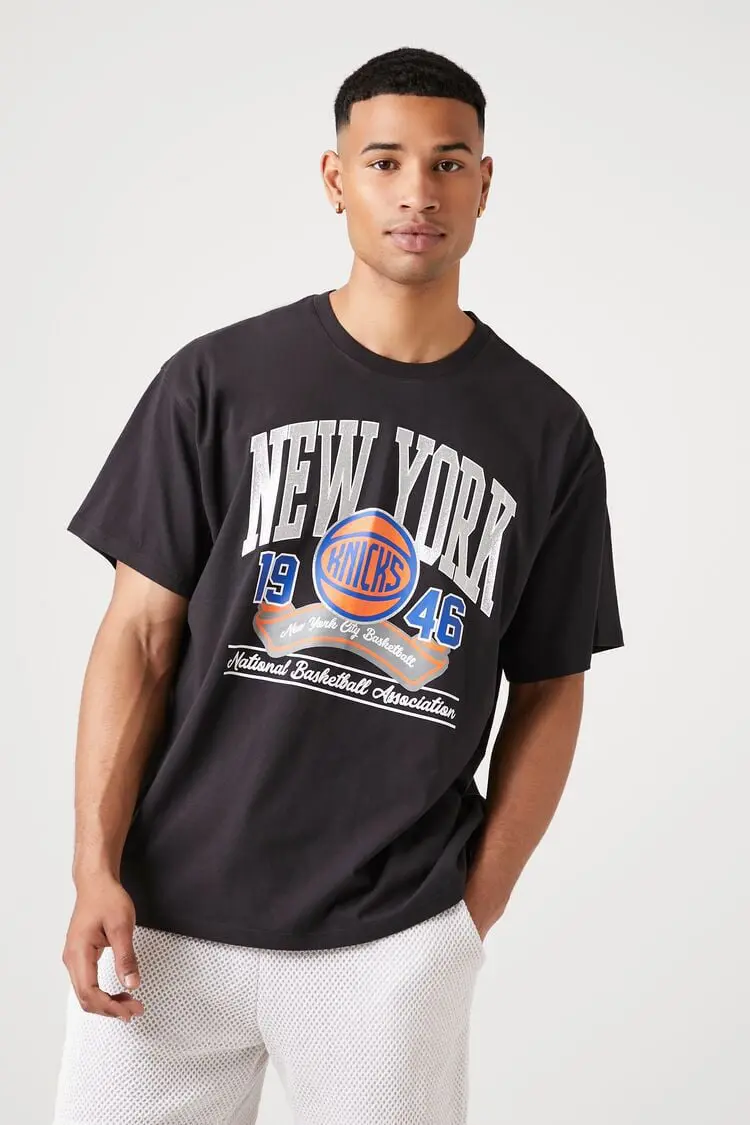 Forever 21 Forever 21 New York City Knicks Graphic Tee Black/Multi. 1