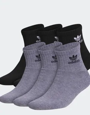 Adidas Trefoil Quarter Socks 6 Pairs