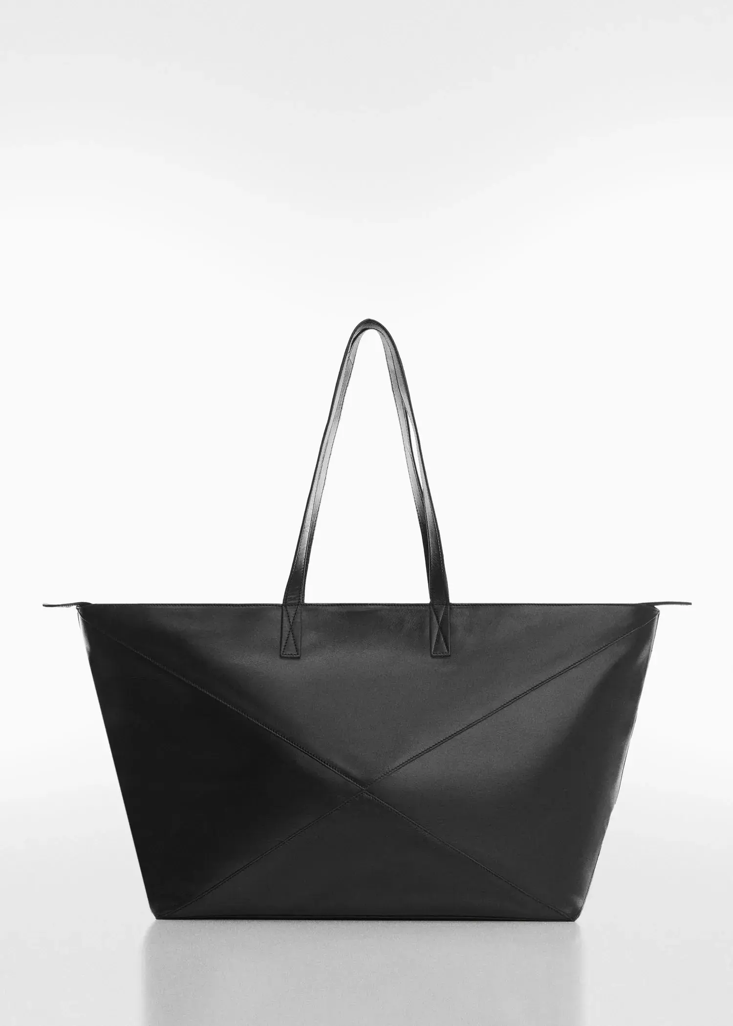 Mango Shopper-Bag aus Leder. 1