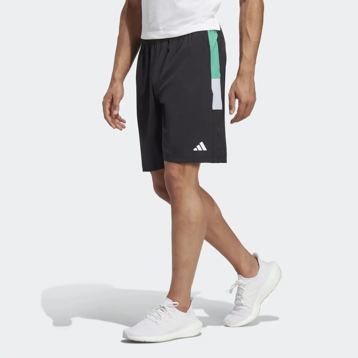 Adidas Shorts Training Colorblock 3 Franjas. 1