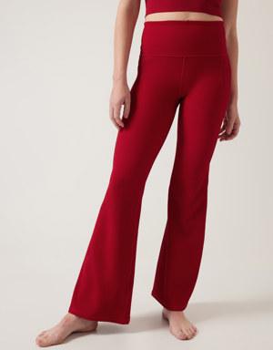 Athleta Salutation Stash Rib Flare red