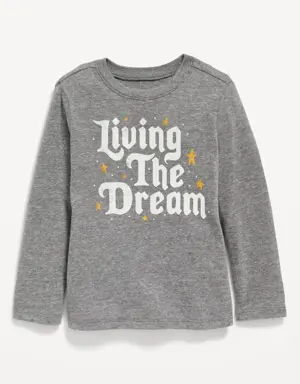 Unisex Long-Sleeve Graphic T-Shirt for Toddler gray
