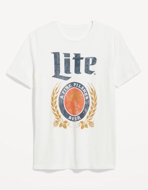 Miller Lite® Gender-Neutral T-Shirt for Adults white