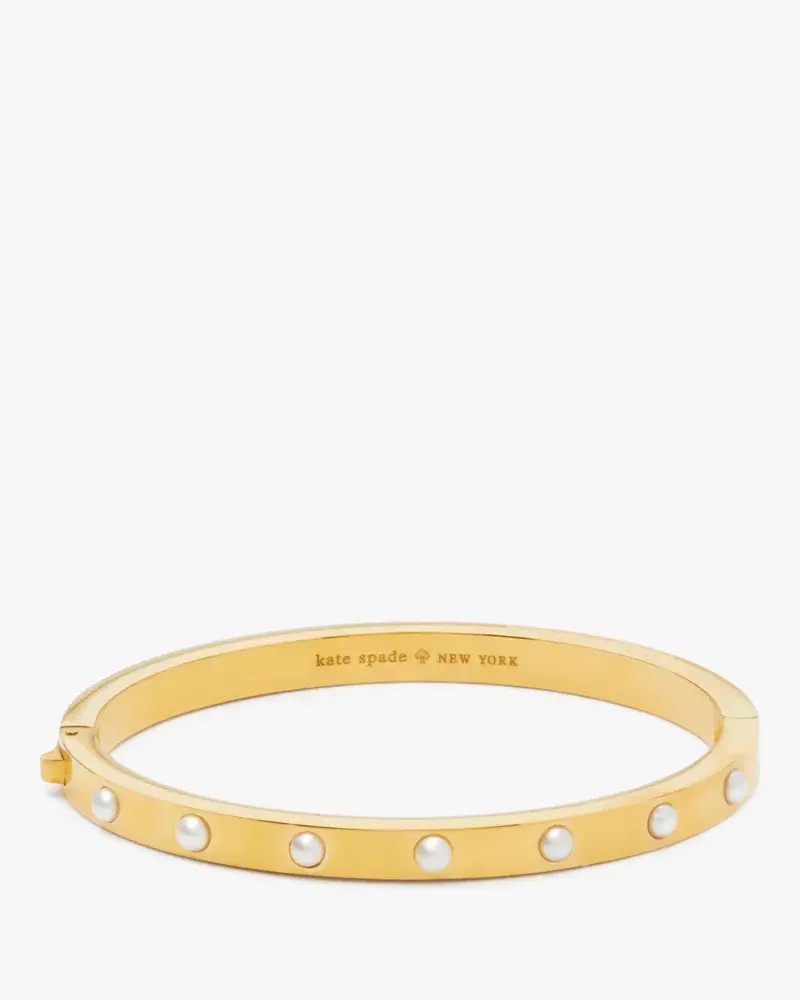 Kate Spade Set In Stone Hinged Bangle. 1