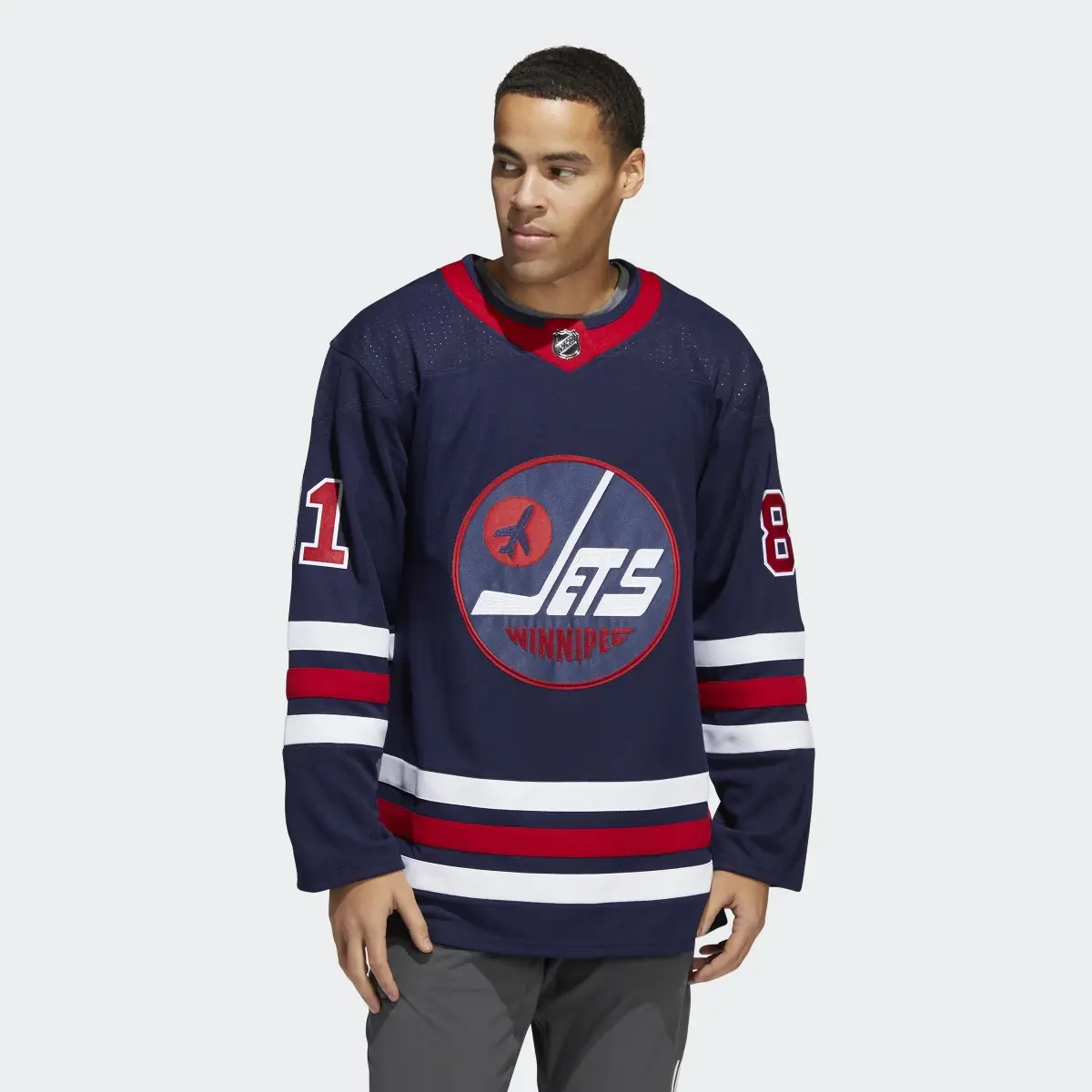 Adidas Jets Connor Third Authentic Jersey. 2