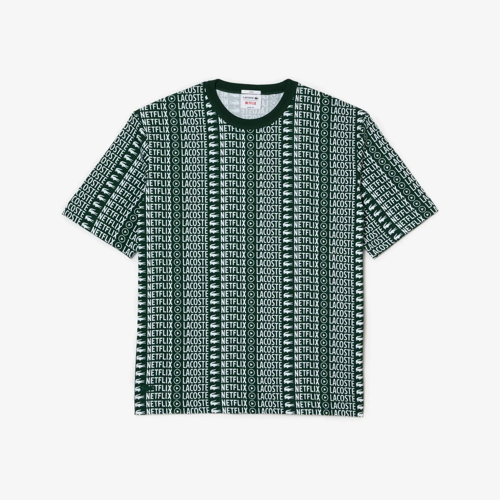 Lacoste T-shirt unisexe Lacoste x Netflix loose fit imprimé all-over. 2