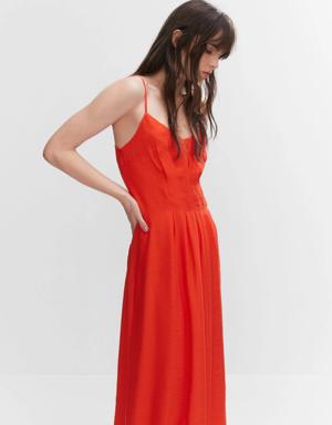 Mango Spaghetti strap dress