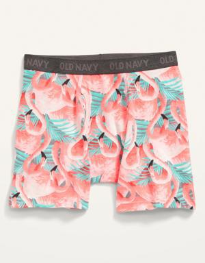 Soft-Washed Built-In Flex Boxer-Brief Underwear for Men -- 6.25-inch inseam pink