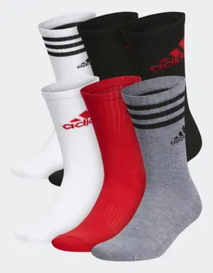 Adidas Cushioned Mixed Crew Socks 6 Pairs