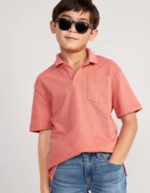 Short-Sleeve Knit Polo Shirt for Boys multi