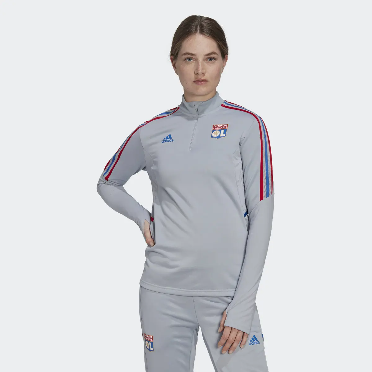 Adidas Olympique Lyonnais Tiro 21 Training Top. 2