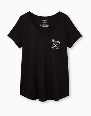 Pocket Tee - Signature Jersey Black Kitty