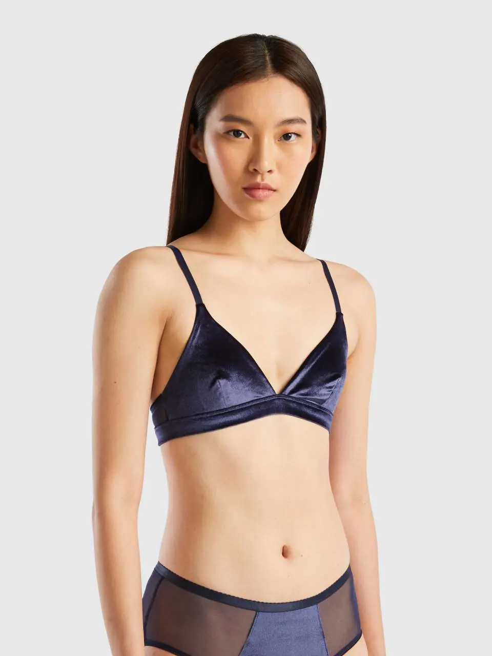 Benetton velour triangle bra. 1