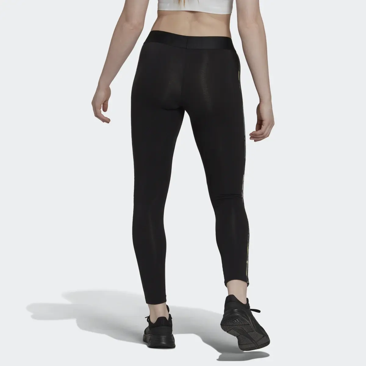 Adidas LOUNGEWEAR Essentials 3-Stripes Leggings. 2