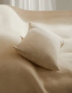 Capa de almofada de algodão de estilo rústico 40 x 60 cm