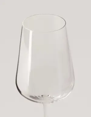 Glass white wine goblet