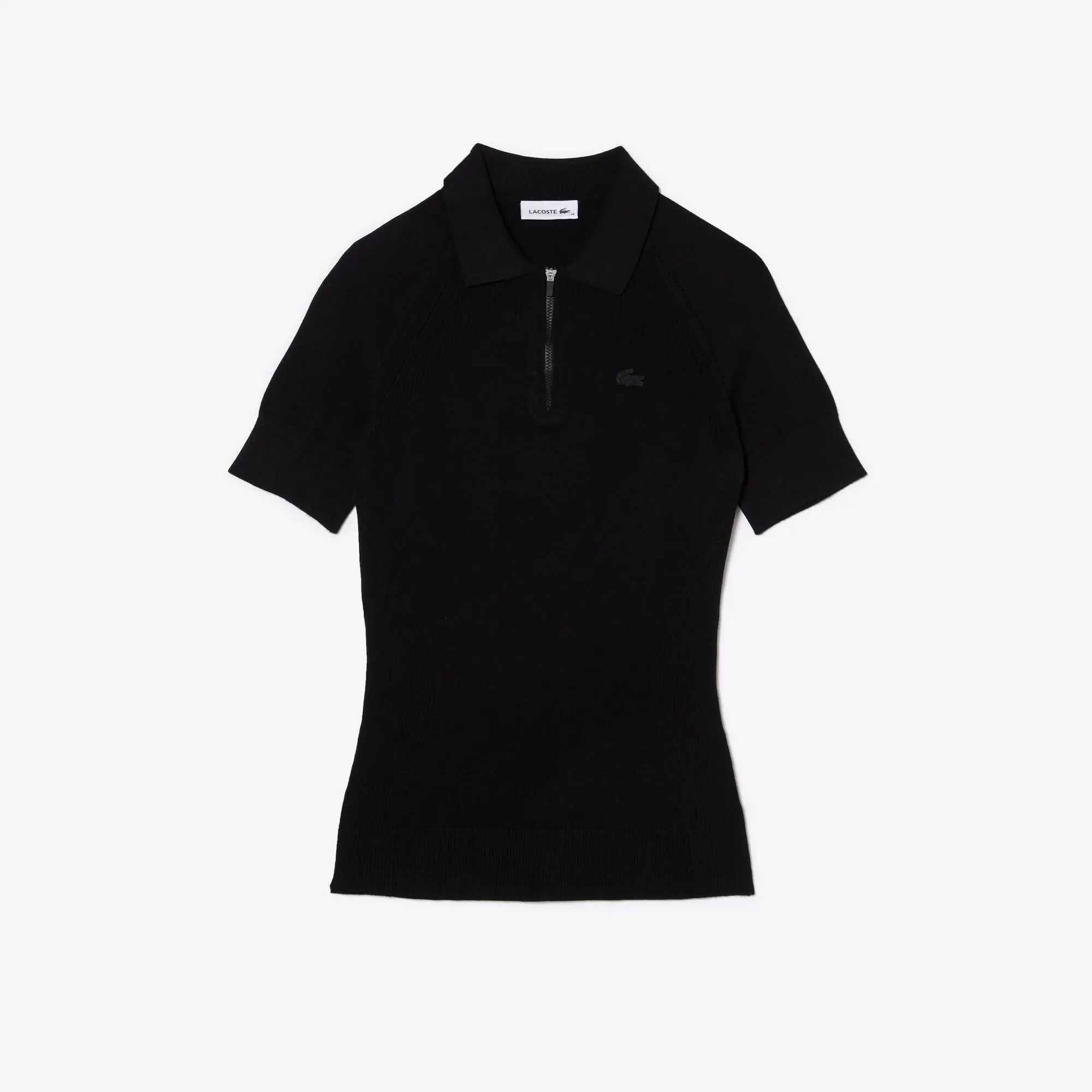 Lacoste Men's Lacoste Zip Neck Knit Sweater. 2 Lacoste Men's Lacoste Zip Neck Knit Sweater. 2