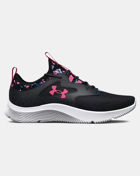 Under Armour Girls' Grade School UA Infinity 2.0 Printed Running Shoes. 1