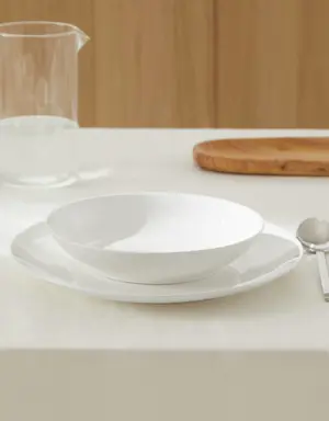 bone china porcelain soup plate