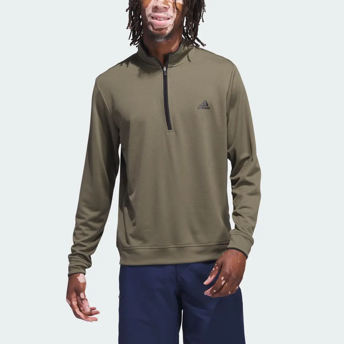 Adidas Quarter-Zip Golf Pullover. 1