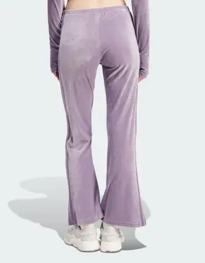Adidas Crushed Velvet Flared Joggers. 2 Adidas Crushed Velvet Flared Joggers. 2
