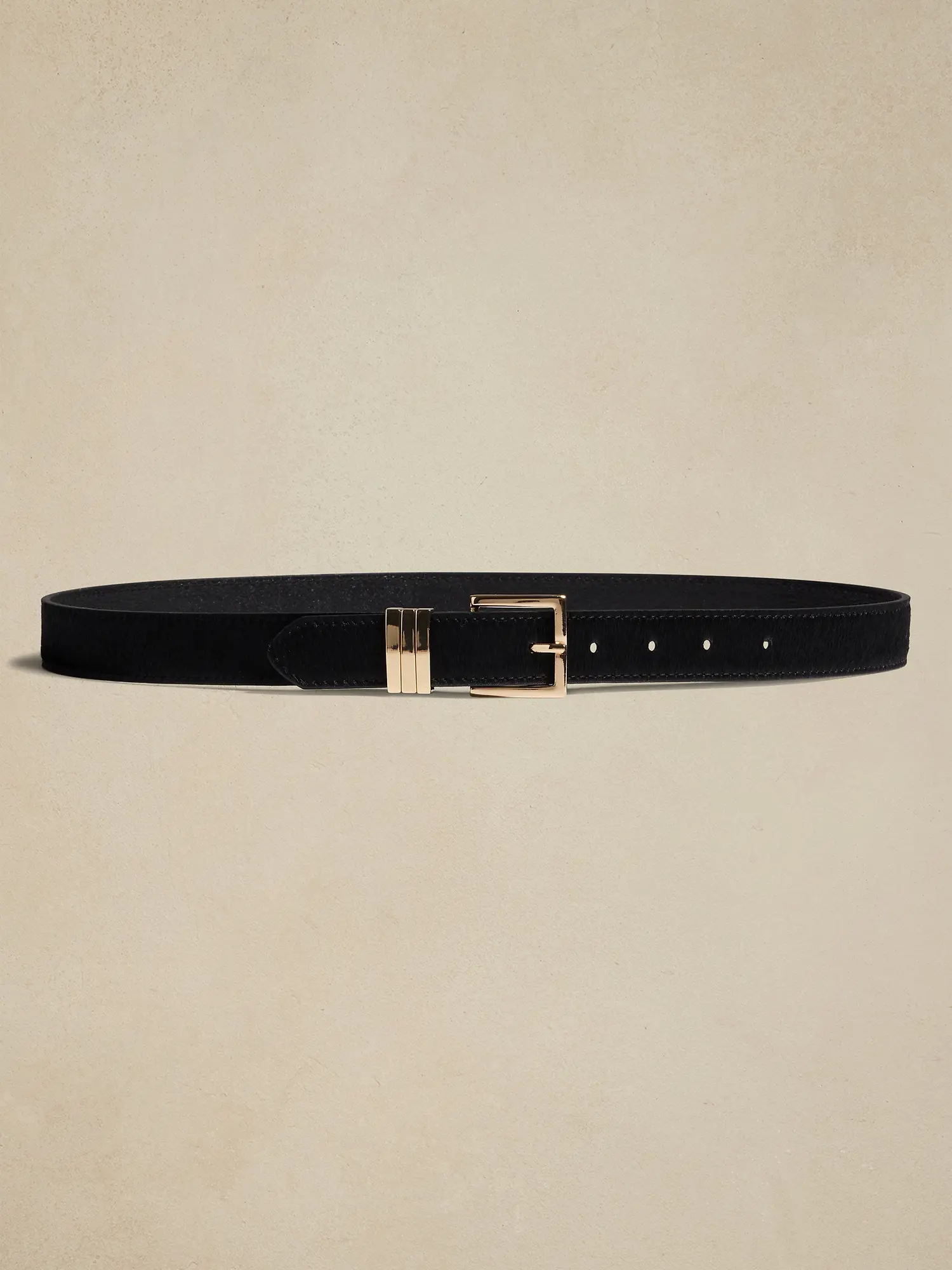 Banana Republic Quadrato Leather Belt black. 1