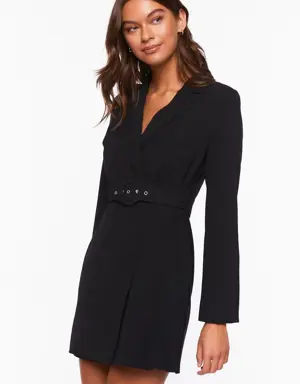 Forever 21 Belted Mini Wrap Dress Black