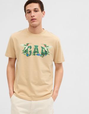 Gap 100% Organic Cotton Gap &#215 Raku Inoue Logo T-Shirt multi