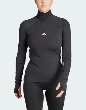 Adidas Koszulka Techfit COLD.RDY 1/4 Zip Long Sleeve Training