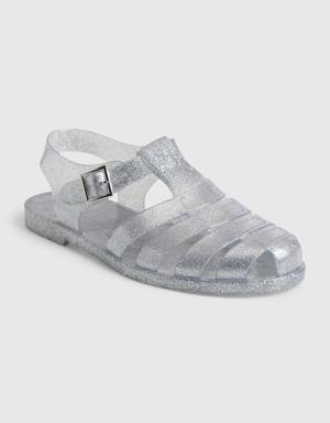 Fisherman Jelly Sandals silver