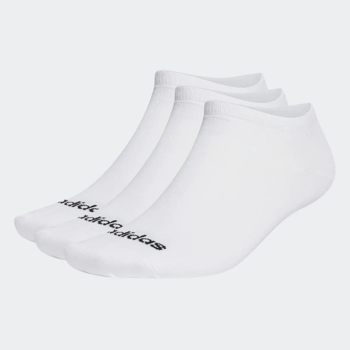 Adidas Thin Linear Low-Cut Socks 3 Pairs. 2