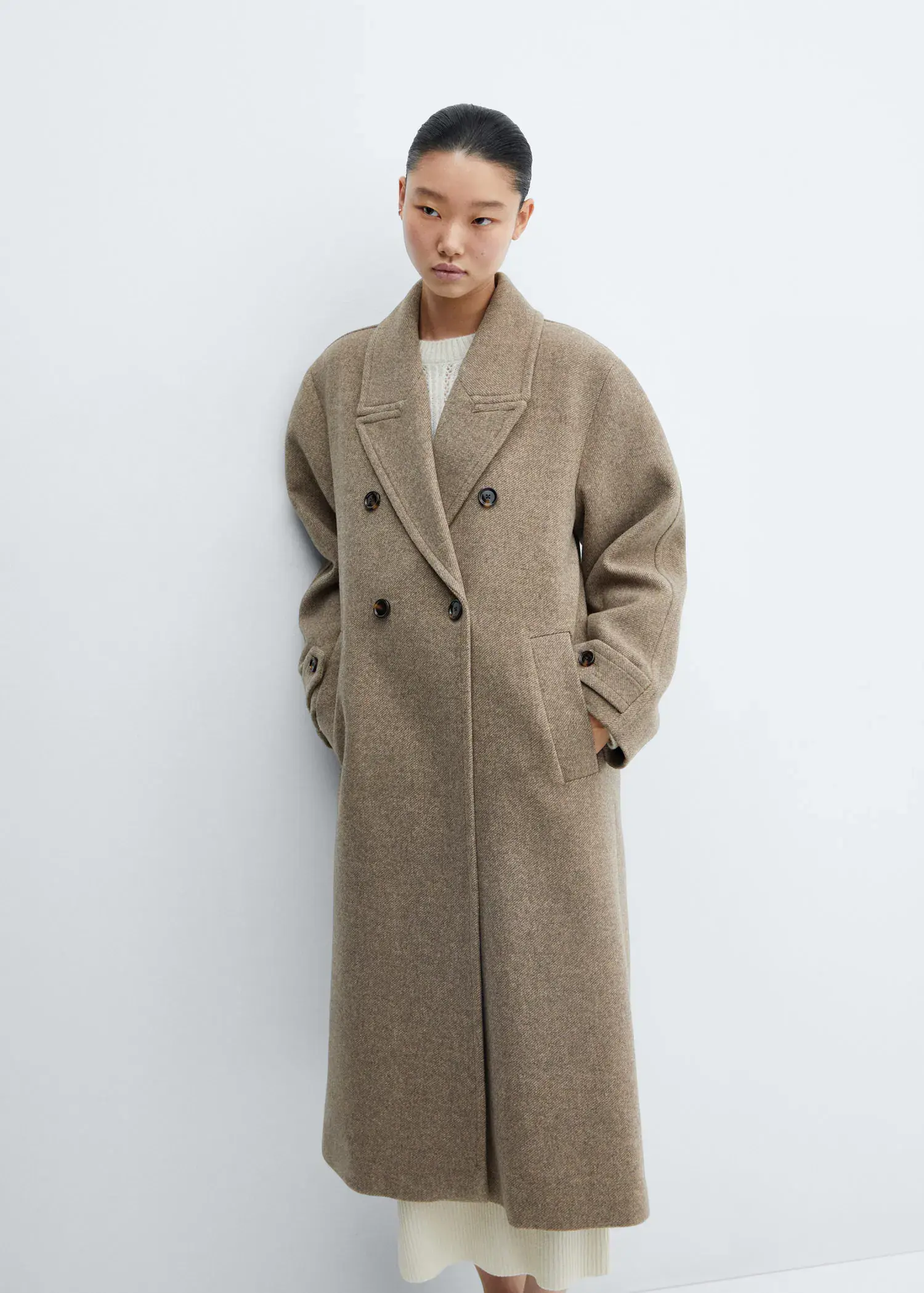 Mango Oversize wool coat. 1