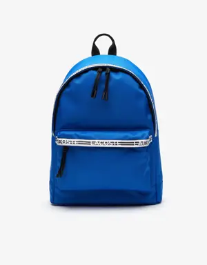 Lacoste Neocroc Backpack With Zipped Logo Straps in Green for Men