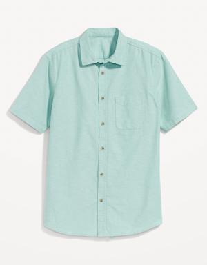 Regular-Fit Everyday Oxford Shirt for Men blue