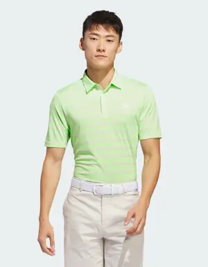 Two-Color Striped Polo Shirt